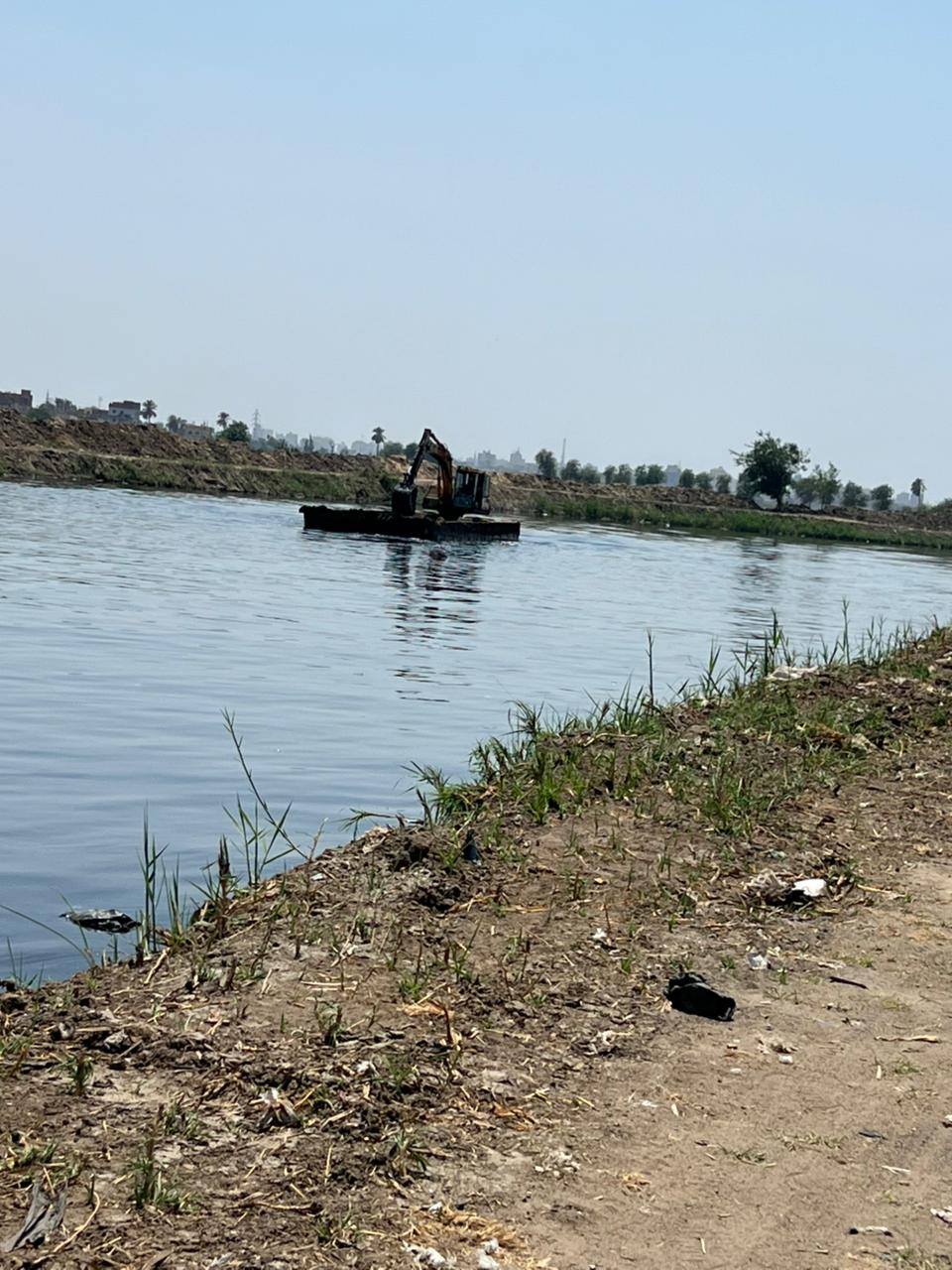 Deepening and slope shaping of Bahr El Baqar drain